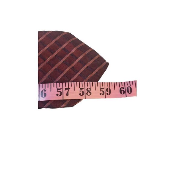 Jones New York Men's Silk Tie Pink Blue Diagonal Striped 59" x 4" Wedding Work - Picture 10 of 12